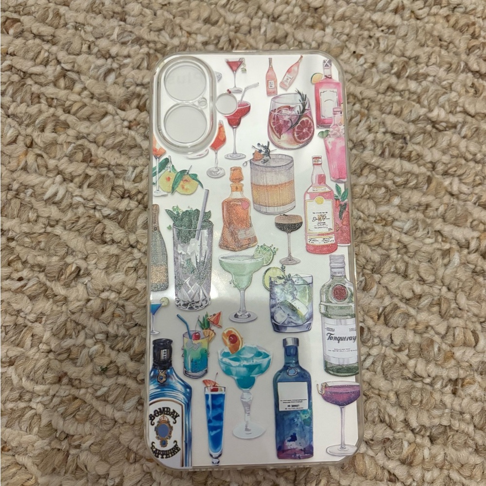 Colorful Cocktail Design  iPhone 16+ Case
